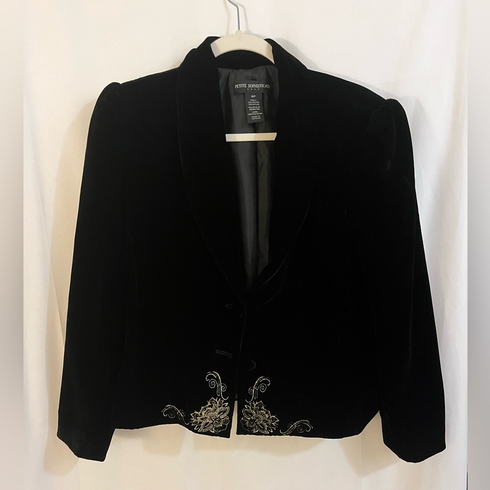 Marshall Field's vintage velour blazer